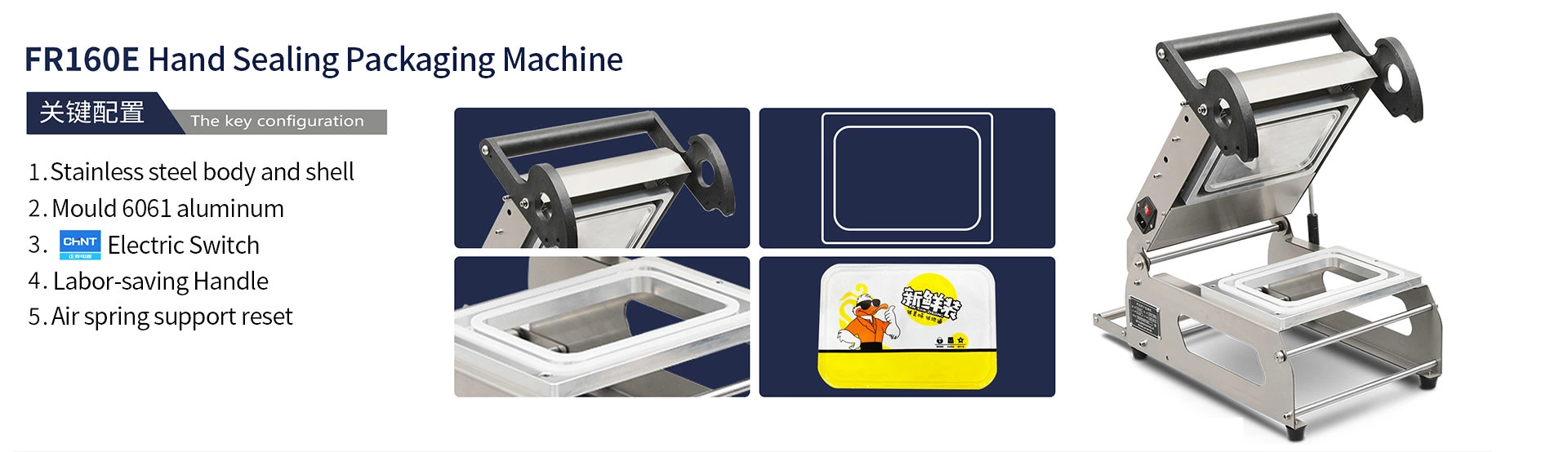 MACHINE MANUELLE DE SCELLEMENT DE BARQUETTES DQ160E